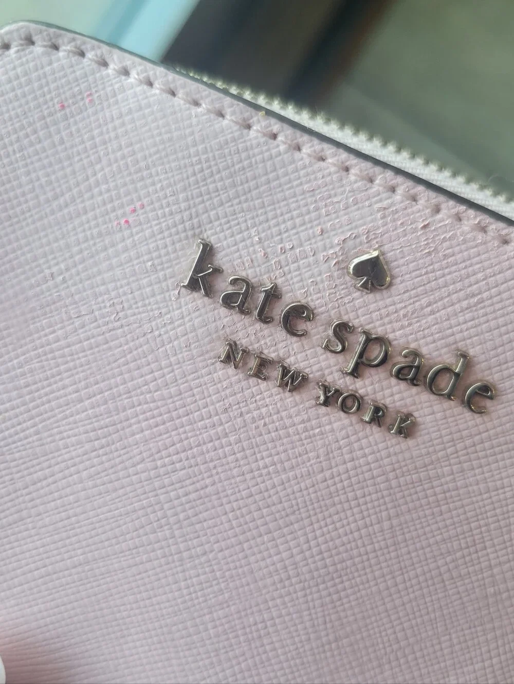 Kate Spade Staci Chalk Pink SmallZip Around Bifold Wallet